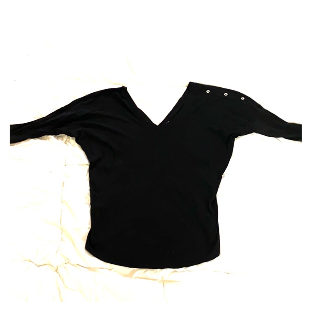 Express v neck off the shoulder short sleeve top